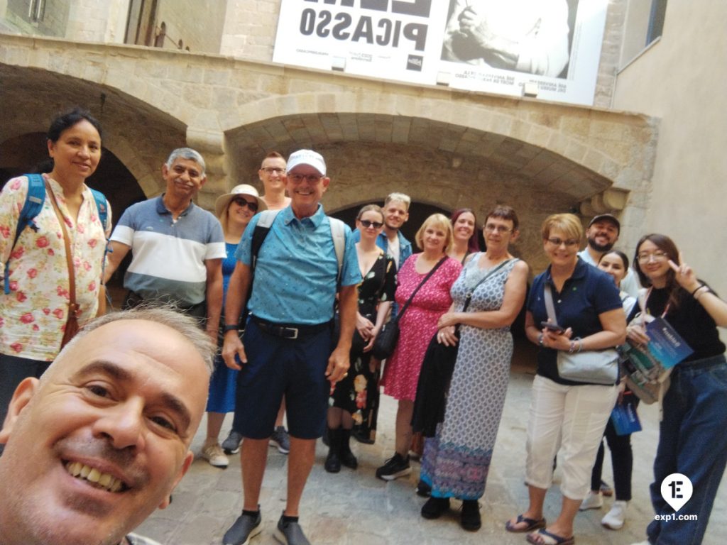 Group photo Picasso in Barcelona Walking Tour on Sep 26, 2023 with Patricio