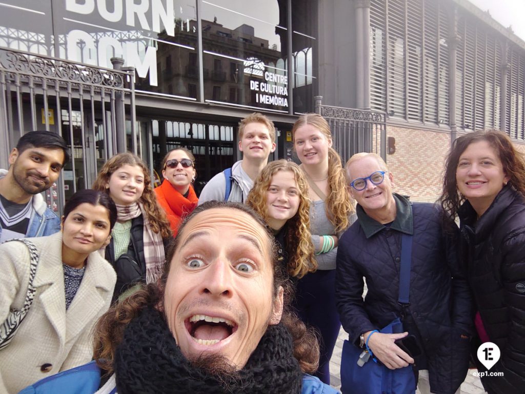 Group photo Barcelona Ancient Markets Walking Tour on Dec 20, 2023 with Nicholas