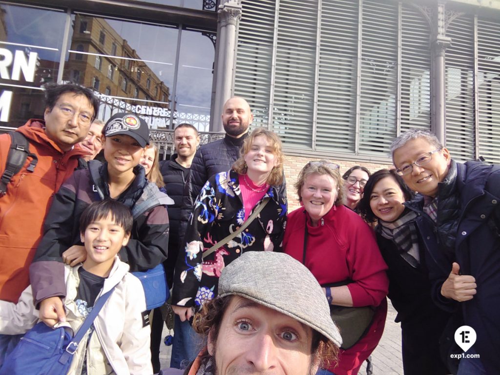 Group photo Barcelona Ancient Markets Walking Tour on Dec 29, 2023 with Nicholas