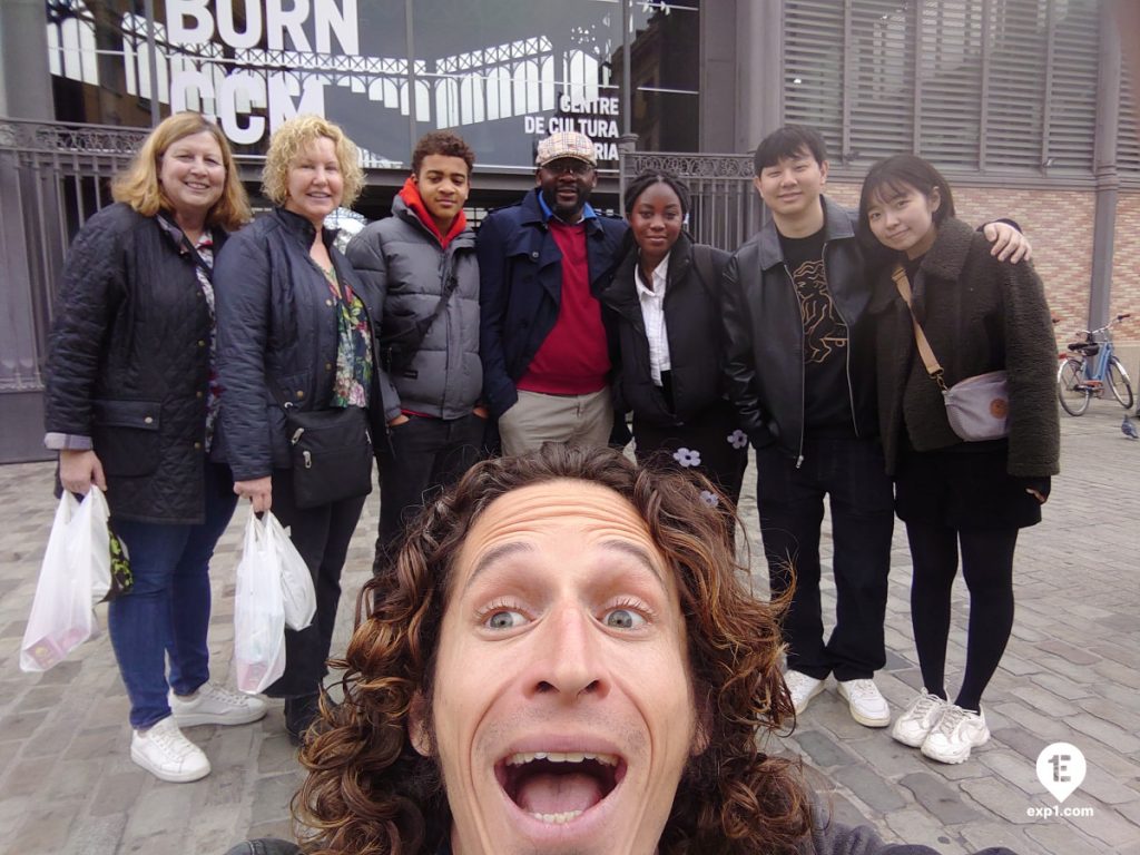 Group photo Barcelona Ancient Markets Walking Tour on Jan 3, 2024 with Nicholas