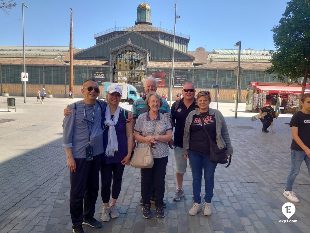 Group photo Barcelona Ancient Markets Walking Tour on May 8, 2024 with Nicholas