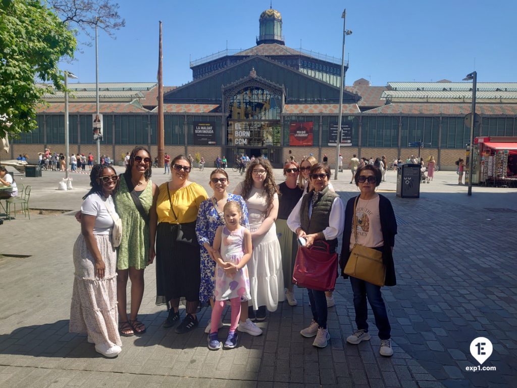 Group photo Barcelona Ancient Markets Walking Tour on May 10, 2024 with Nicholas