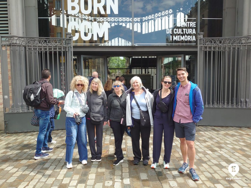 Group photo Barcelona Ancient Markets Walking Tour on May 15, 2024 with Nicholas