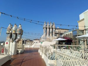 Casa Batlló rooftop on a sunny day