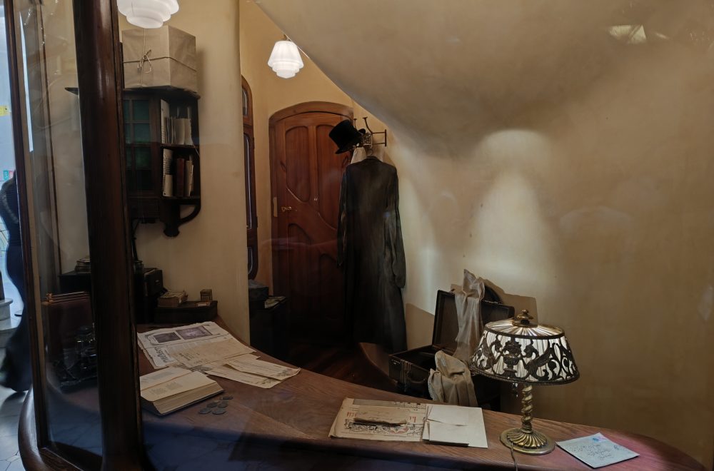 View of display of historical room exhibition in Casa Batlló