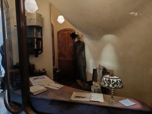 View of display of historical room exhibition in Casa Batlló