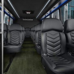 Interior of Luxury Bus on NYC Tour