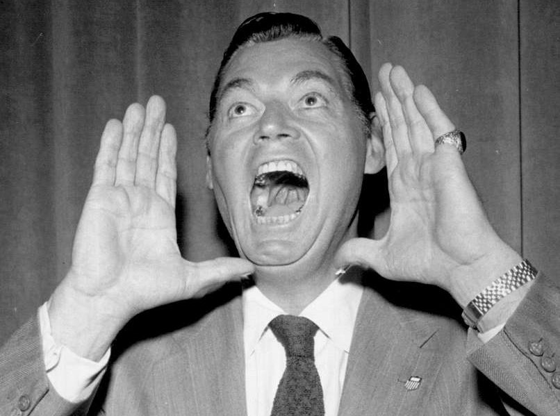 Johnny Weissmuller doing the Tarzan Yell