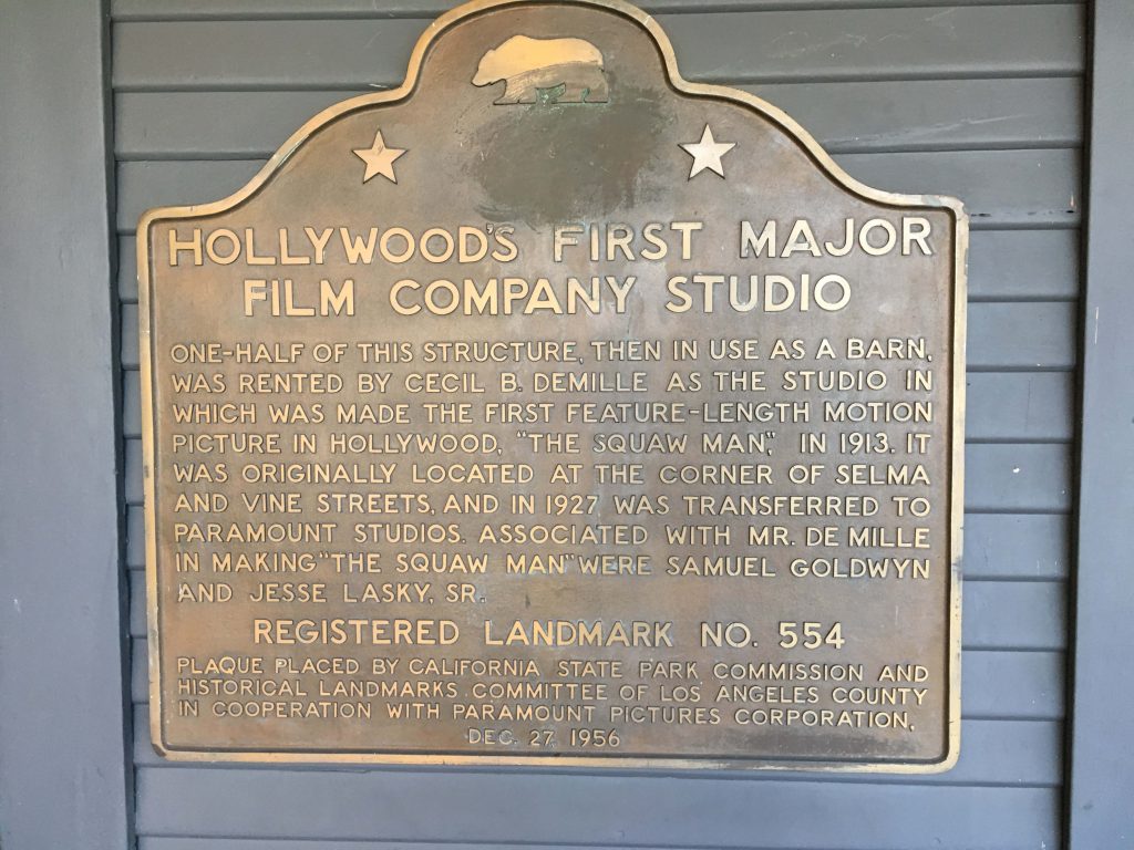 Hollywood film studio landmark in LA