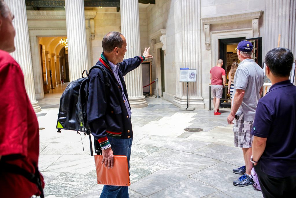 Tour Group in Federal Hall