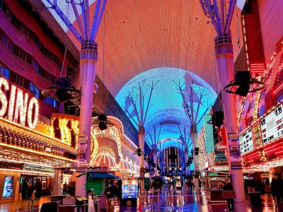 Fremont Street Experience lit canopy