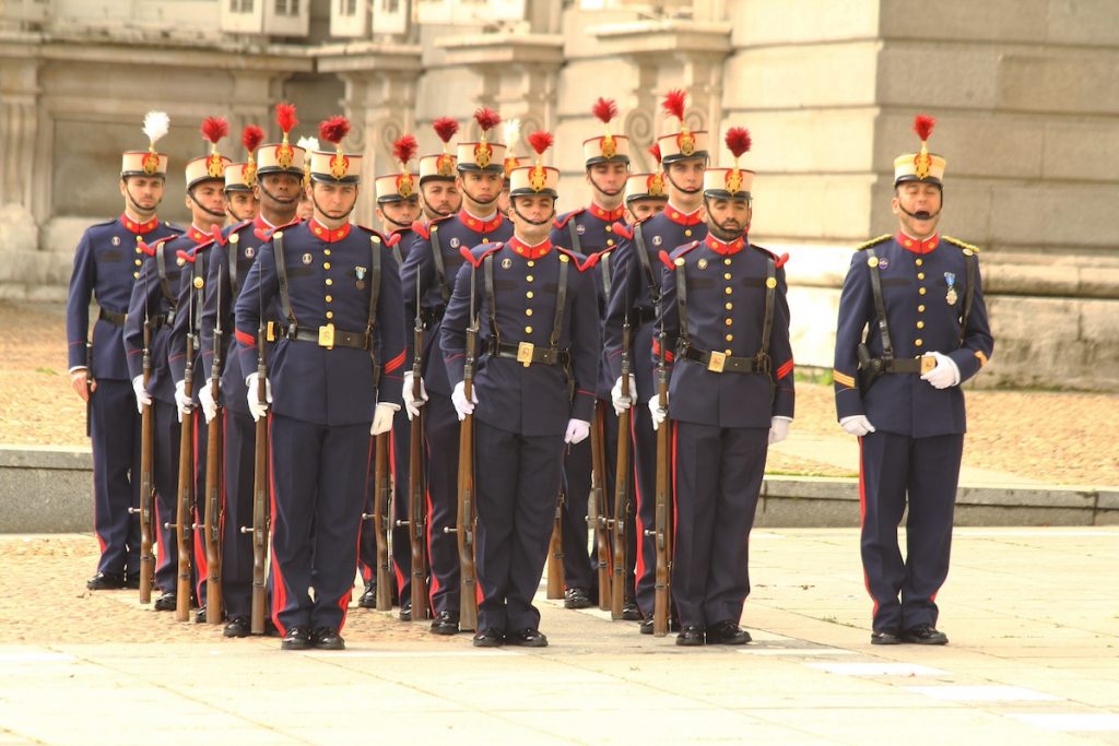 Changing of the guard at the Royal Palace Madrid