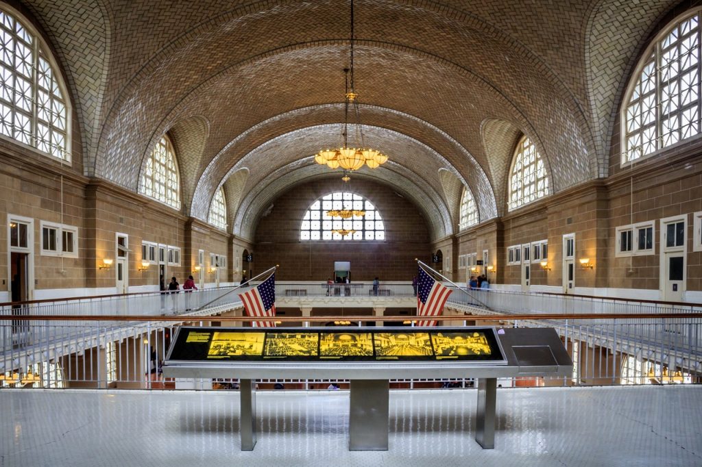 Harbor in Ellis Island