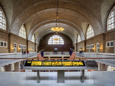 Harbor in Ellis Island