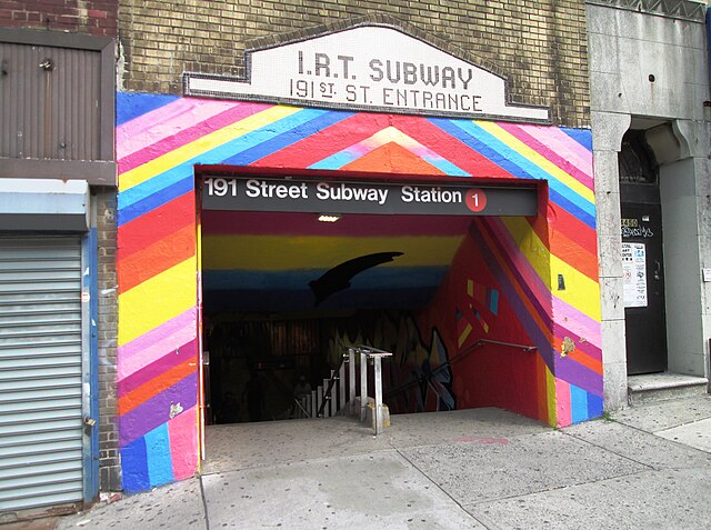 191st Street Station entrance in New York City