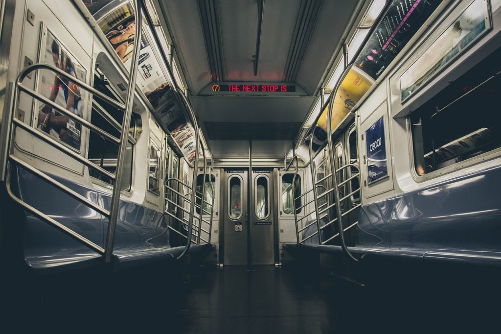 Empty Subway Carriage in New York City