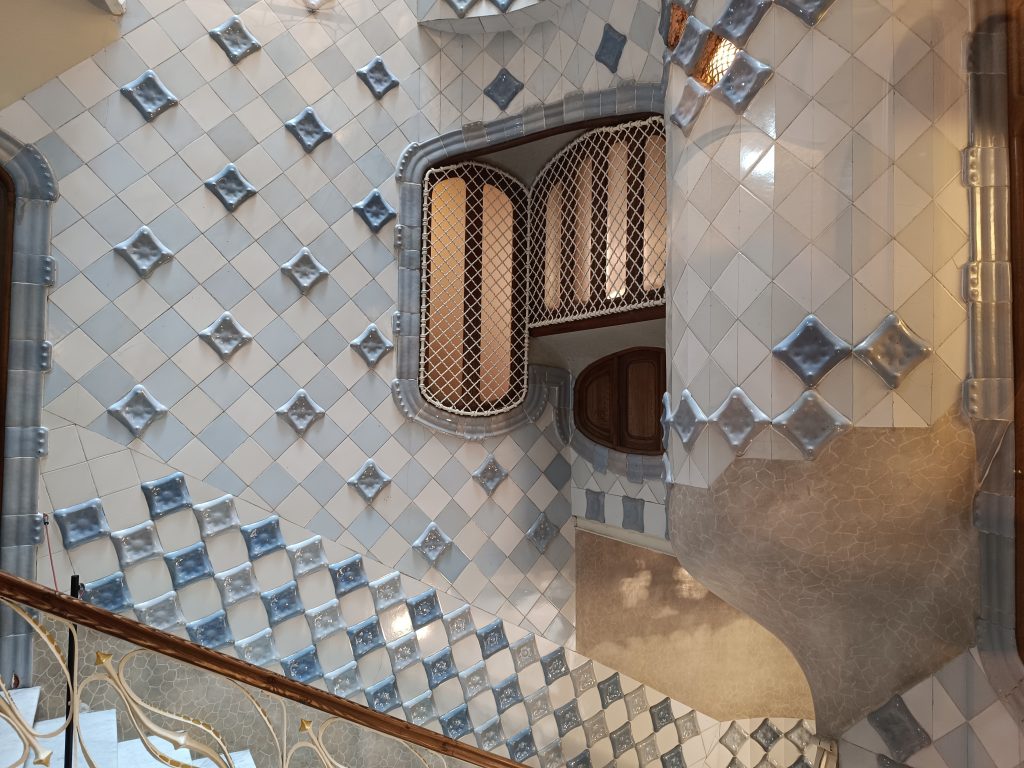 Close up of wall inside Casa Batlló