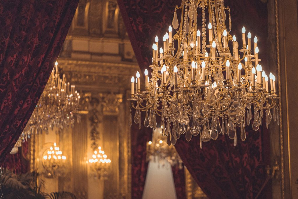 Crystal Chandelier in Louvre Museum