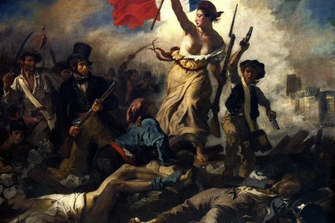 Liberty Leading the People on Display at the Louvre Museum