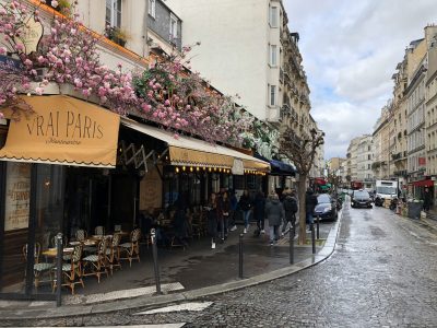 Street view in Montmartre Paris