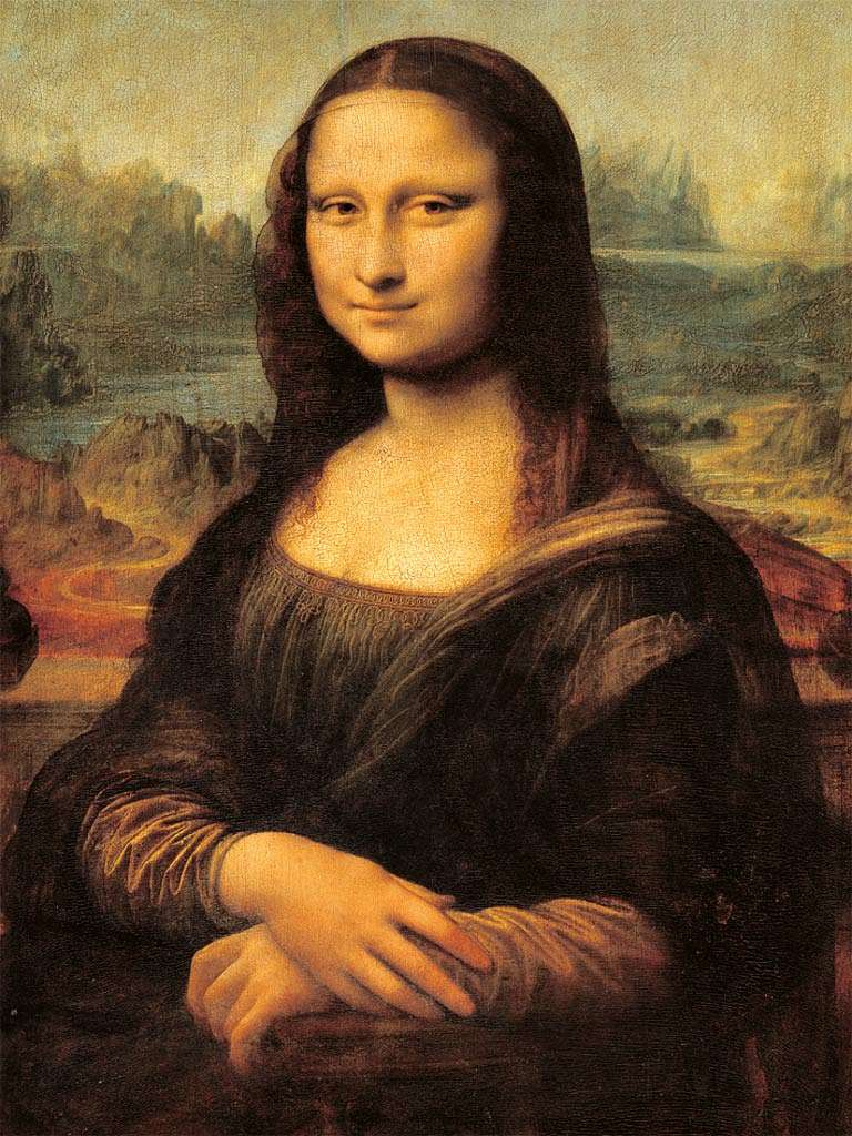 The Mona Lisa painting by Leonardo da Vinci