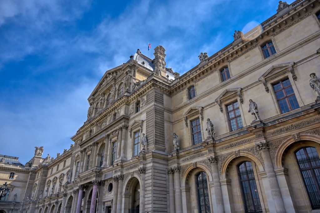 View outside the Louvre