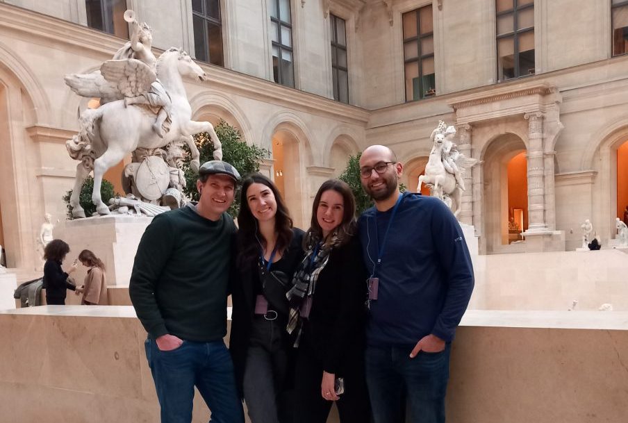 Guests at the Louvre Museum