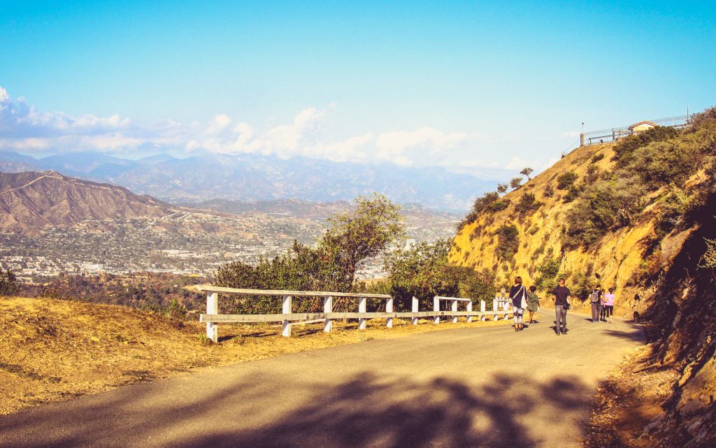 People walking Hollywood Trails in the day time