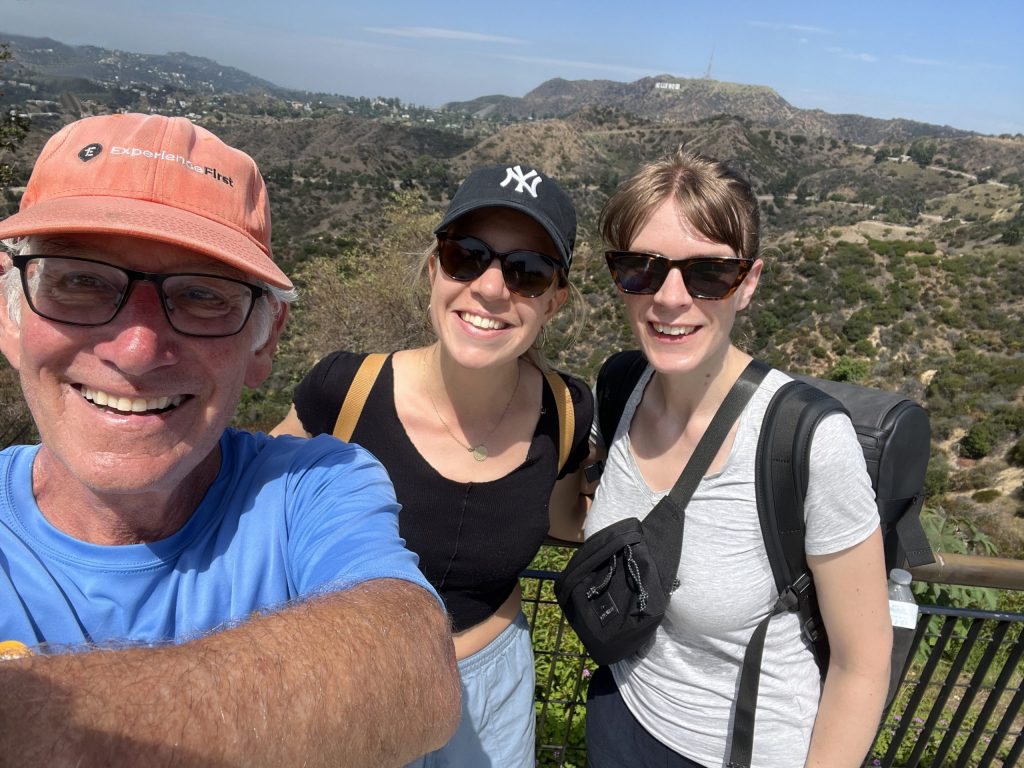 Travelers on Griffith Park hike to Hollywood Sign viewpoint with their guide