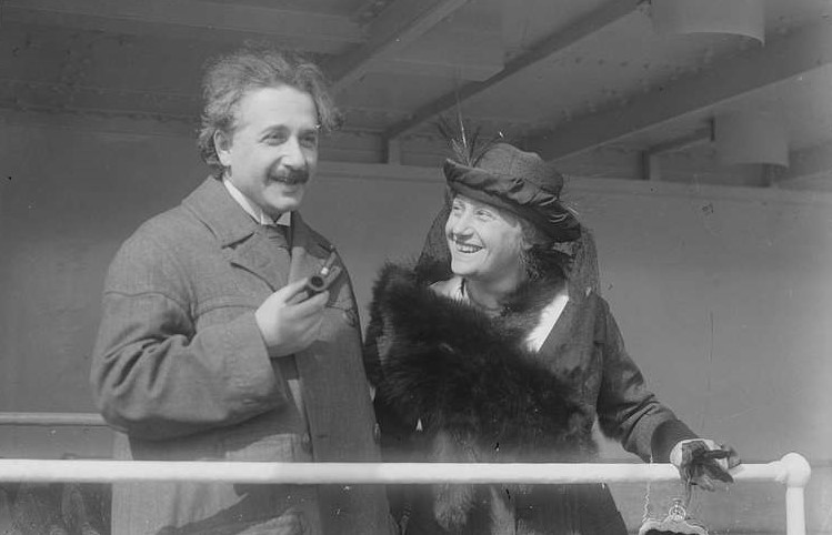 Albert Einstein and wife George Grantham