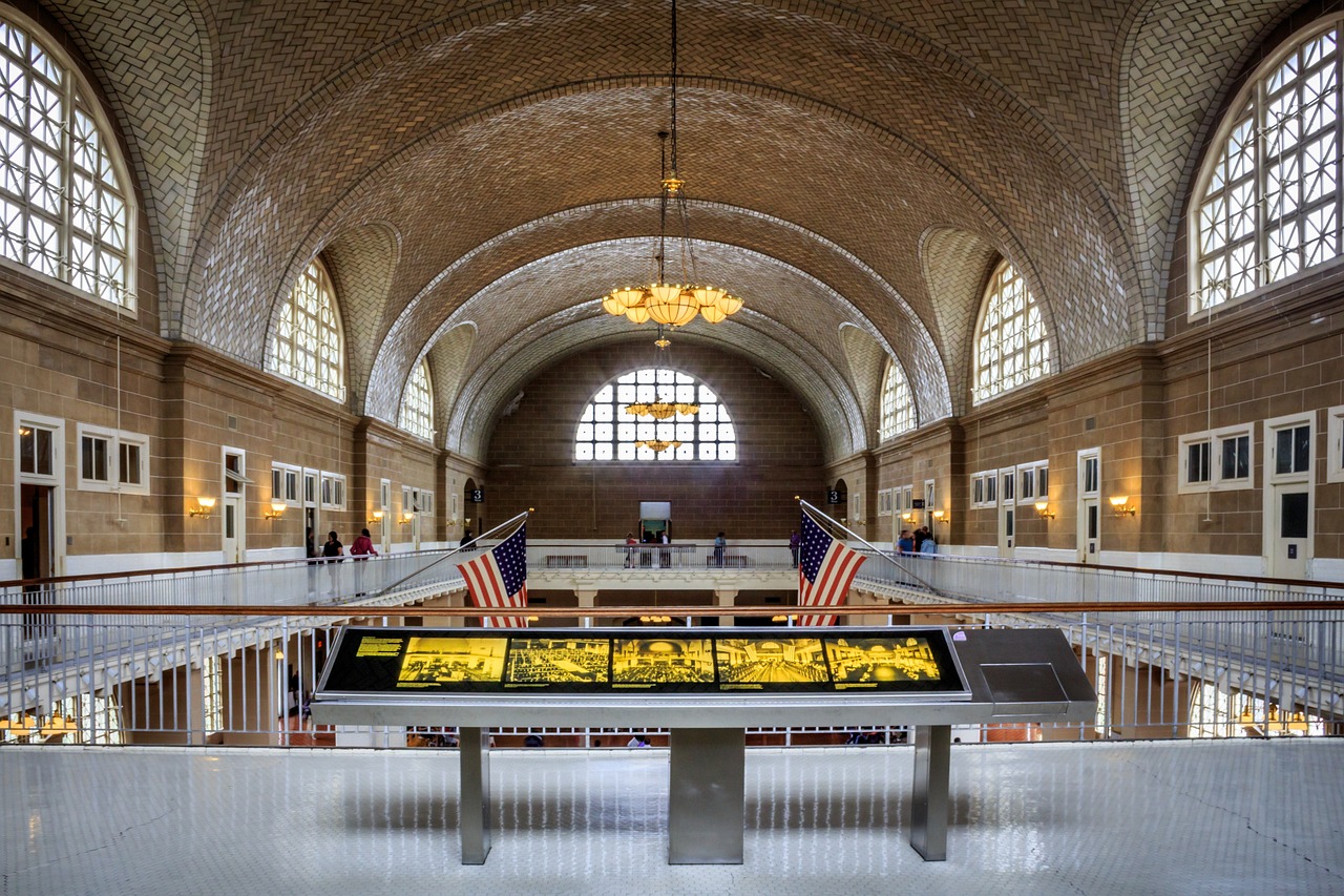 Inside Ellis Island in NYC