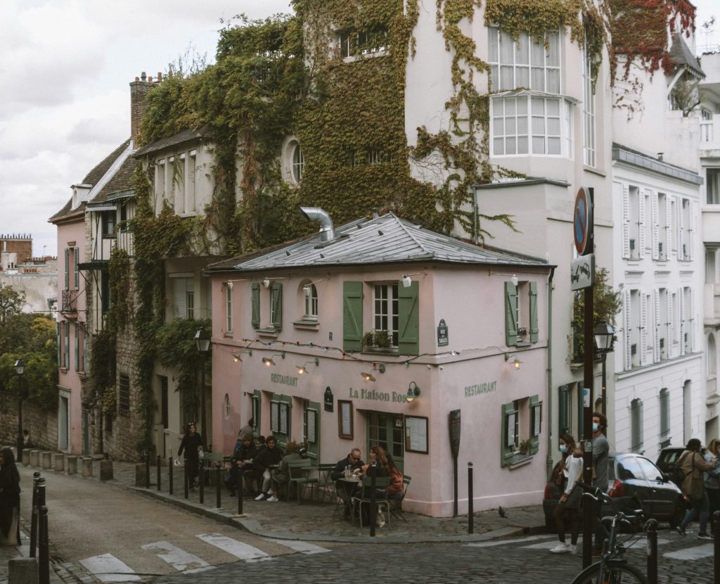 La Maison Rose Restaurant in Montmartre, Paris