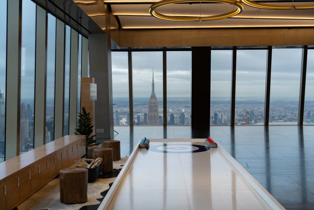 Curling at the Edge at Hudson Yards