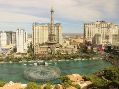 Landscape of Las Vegas monuments and buildings