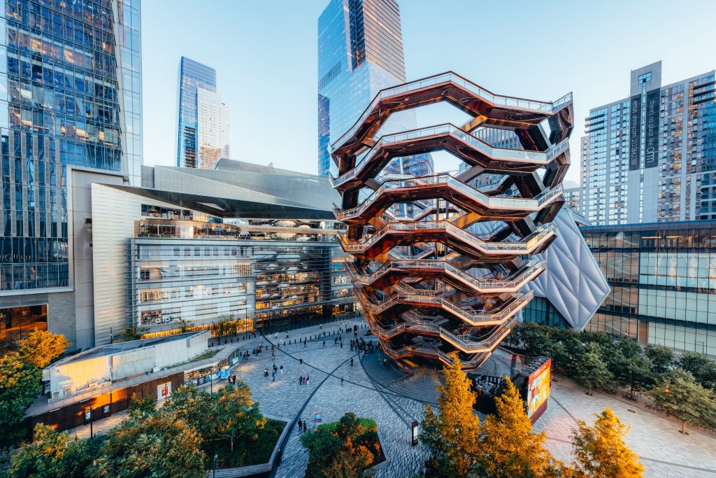 The Vessel in NYC during fall