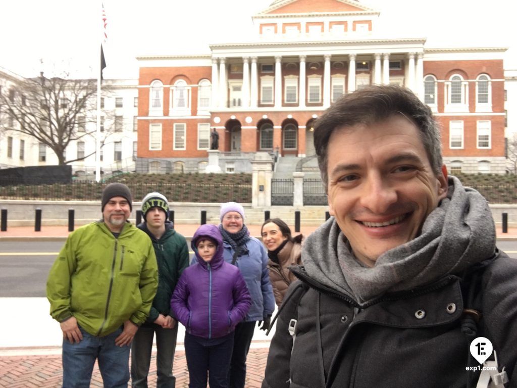 Group photo Haunted Boston Walking Tour on 22 February 2023 with Ben