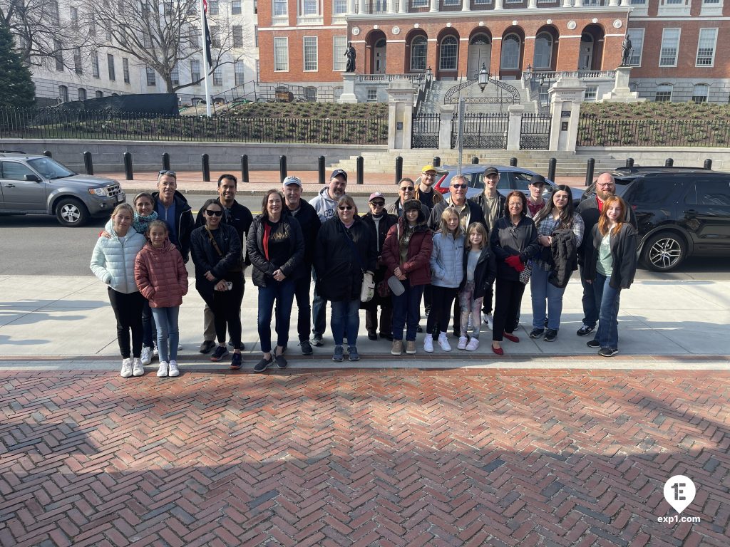 Group photo Haunted Boston Walking Tour on 4 April 2023 with Vladimir