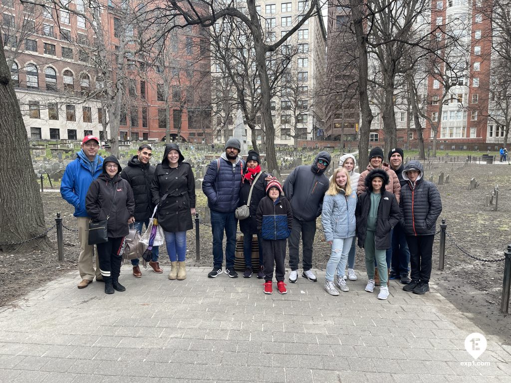 Group photo Haunted Boston Walking Tour on 5 April 2023 with Vladimir