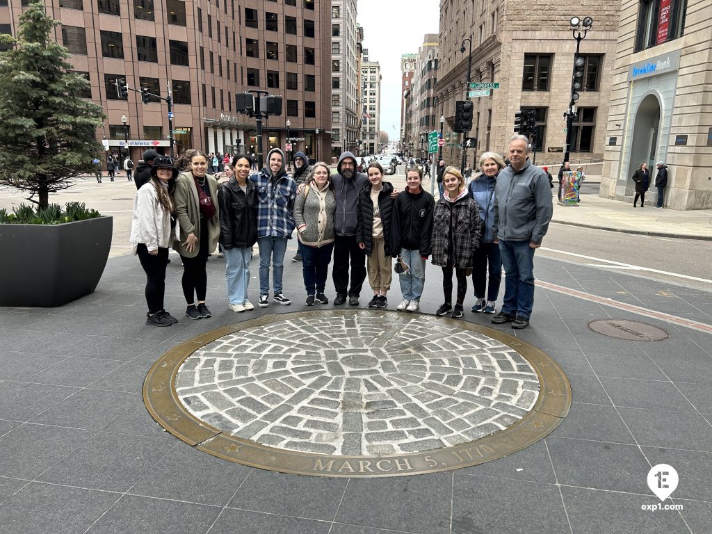 Group photo Haunted Boston Walking Tour on 8 April 2023 with Vladimir