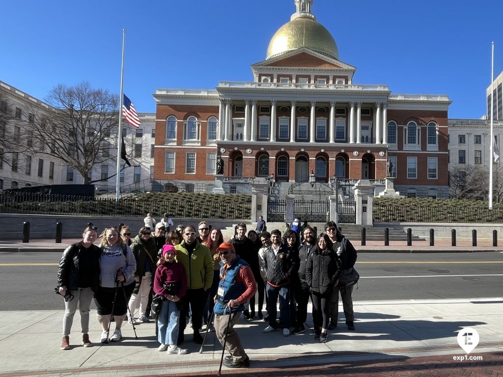 Group photo Haunted Boston Walking Tour on 9 April 2023 with Ben