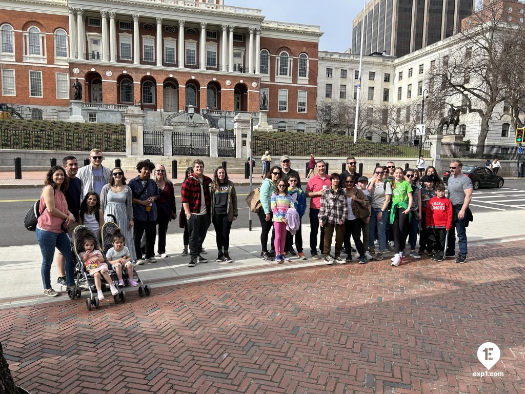 Group photo Haunted Boston Walking Tour on 12 April 2023 with Vladimir