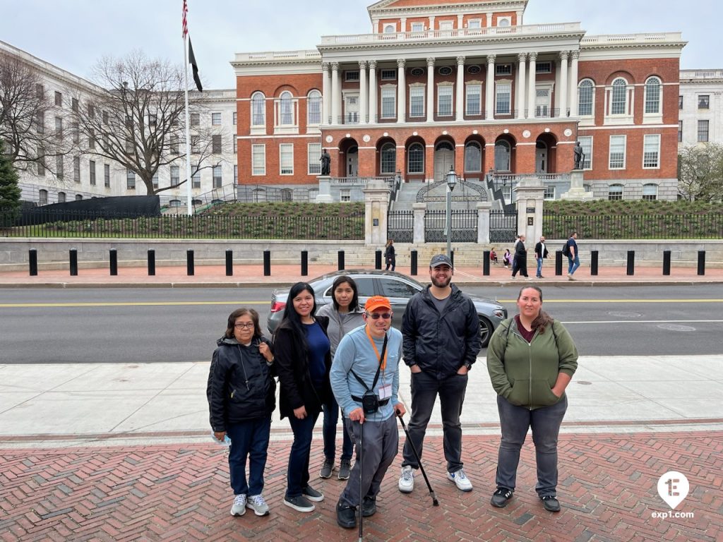 Group photo Haunted Boston Walking Tour on 16 April 2023 with Ben