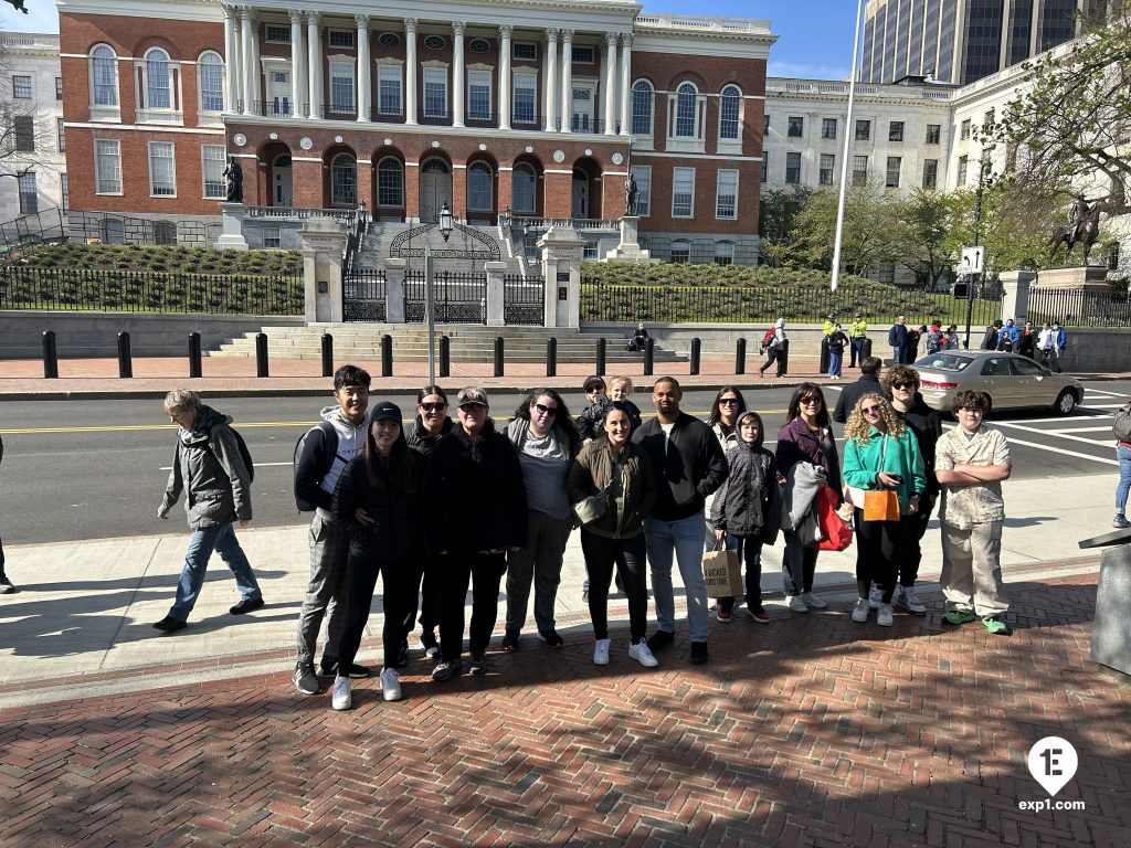 Group photo Haunted Boston Walking Tour on 21 April 2023 with Vladimir