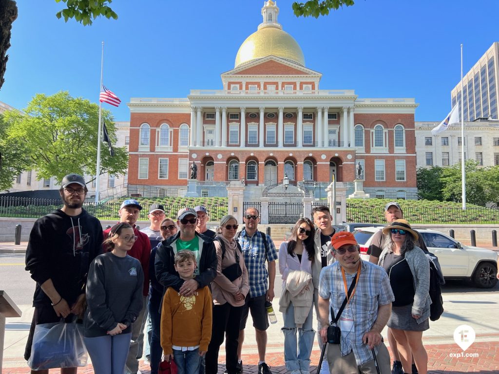 Group photo Haunted Boston Walking Tour on 14 May 2023 with Ben