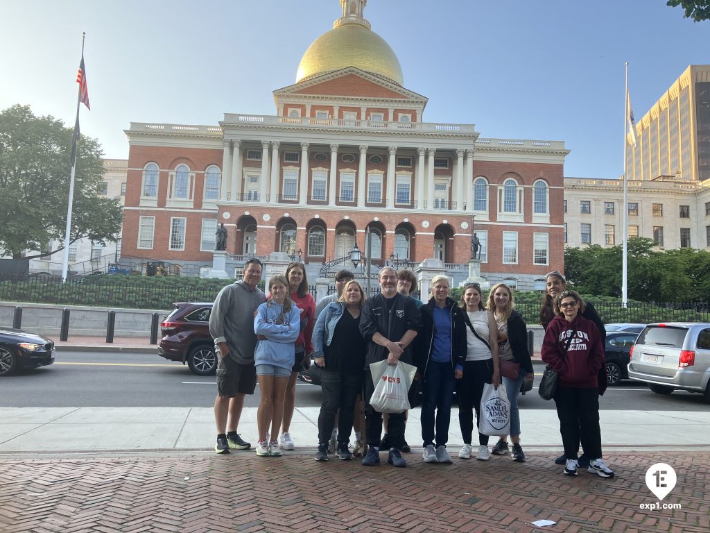 Group photo Haunted Boston Walking Tour on 20 June 2023 with Ben