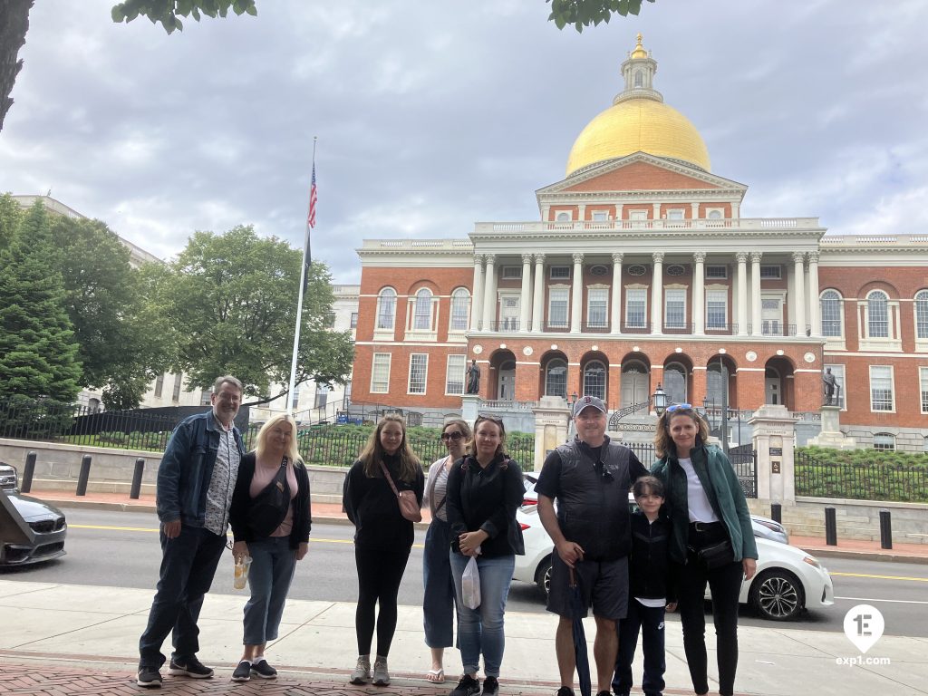 Group photo Haunted Boston Walking Tour on 20 June 2023 with Ben