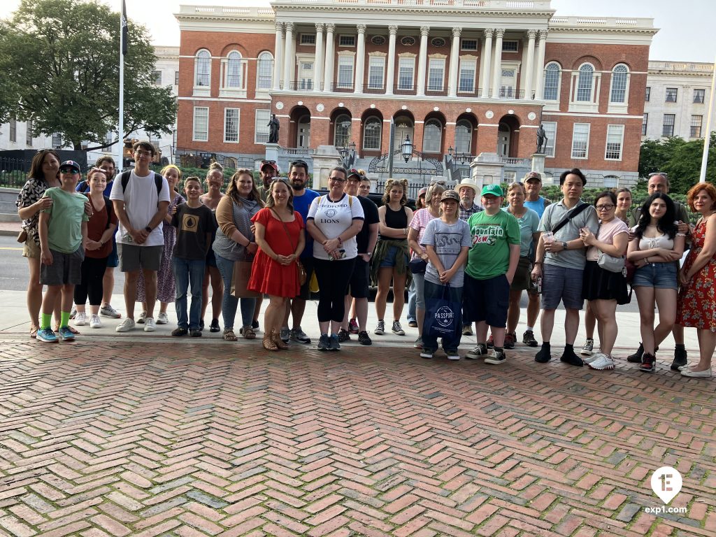 Group photo Haunted Boston Walking Tour on Jul 11, 2023 with Ben