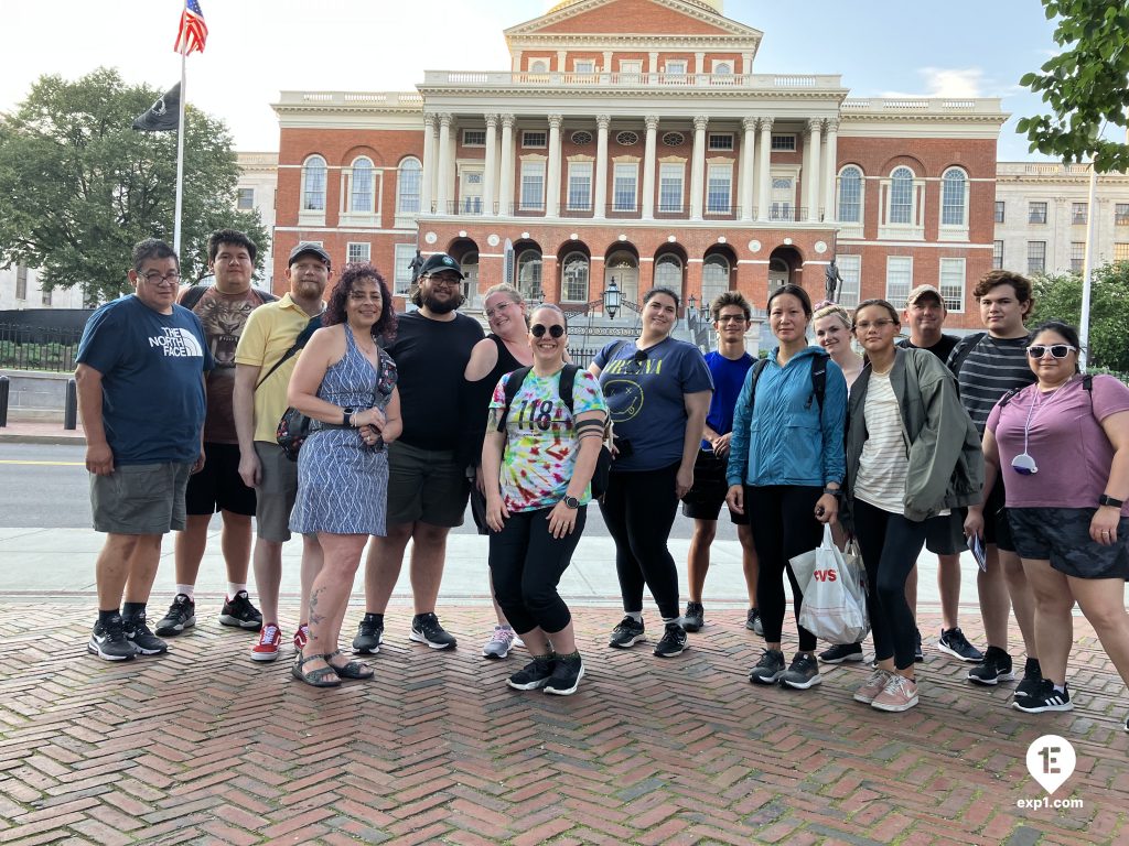 Group photo Haunted Boston Walking Tour on Jul 13, 2023 with Ben