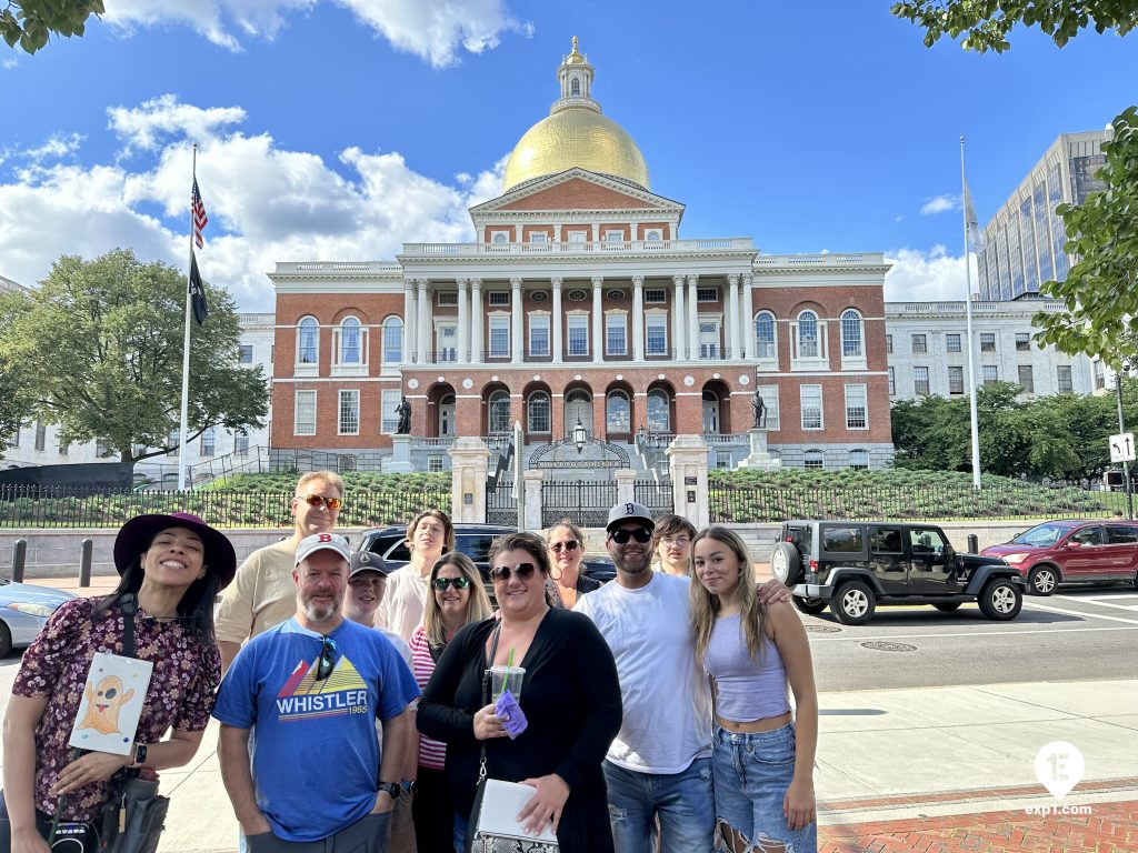 Group photo Haunted Boston Walking Tour on Aug 1, 2023 with Amber