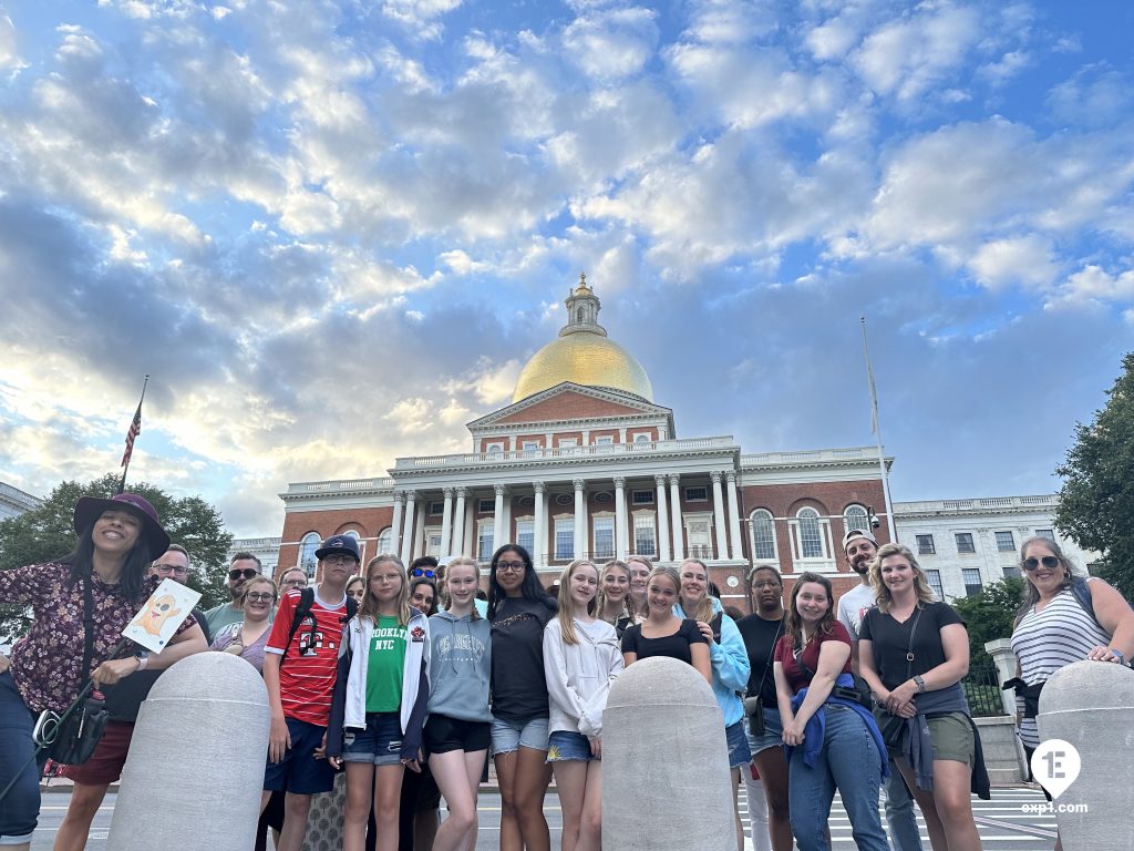 Group photo Haunted Boston Walking Tour on Aug 1, 2023 with Amber